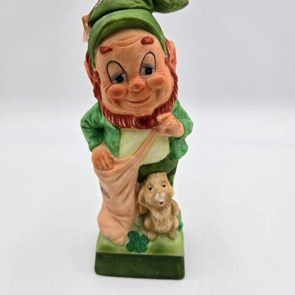 Mr. Lucky Leprechaun Hoffman Decanter Mr. Sandman 1975 Distilling Empty Read - Picture 4 of 13